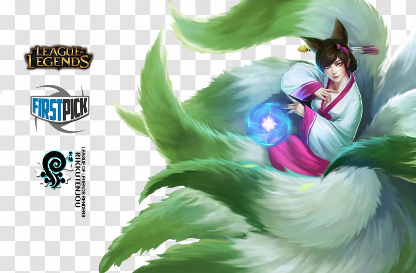 League Of Legends Nine-tailed Fox Chinese Art Ahri - Tree Transparent PNG