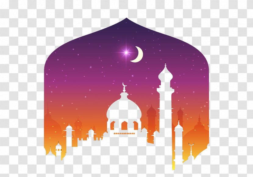 Eid Al-Fitr Kartu Lebaran Illustration - Art - Moonlight Castle Transparent PNG