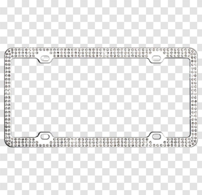 Rectangle Line Font - Diamond Border Transparent PNG