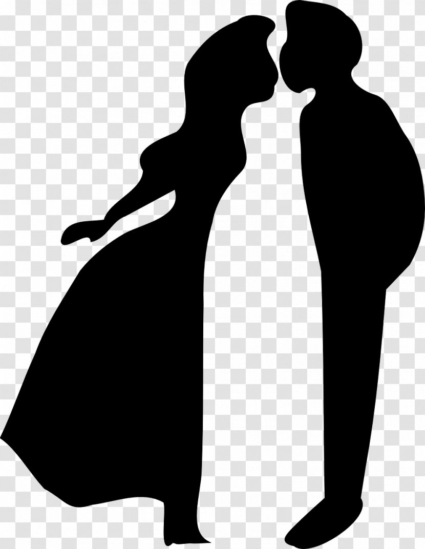 Kiss Silhouette Man Clip Art - Romance - Parenting Teens Cliparts Transparent PNG