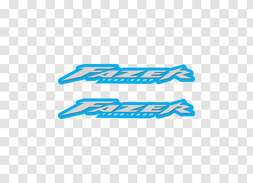 Yamaha FAZER Product Angle Line - Turquoise - Criar Logo Transparent PNG