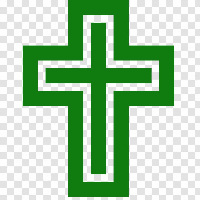 Christian Cross Desktop Wallpaper Clip Art - Green Transparent PNG