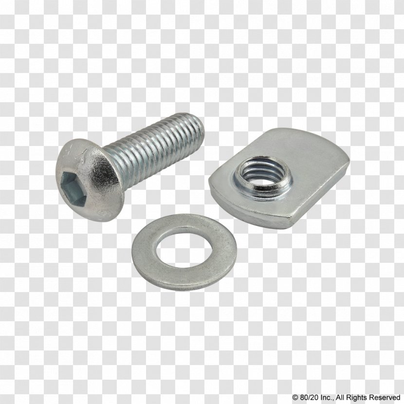 Fastener Nut ISO Metric Screw Thread Transparent PNG