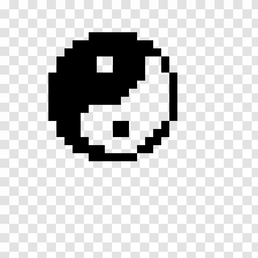 Pixel Art Minecraft Drawing Yin And Yang - Howto Transparent PNG