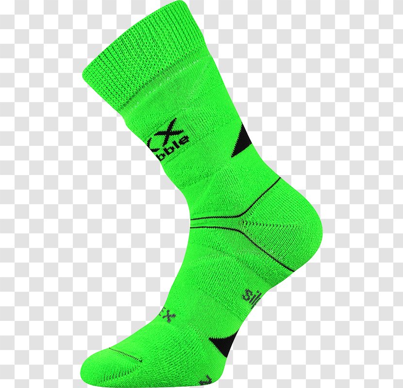 Sock Shoe Walking - Green - Treking Transparent PNG