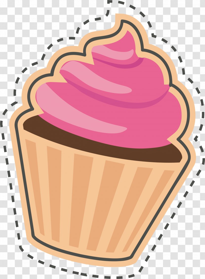 Cupcake Sticker Birthday Cake - Food Transparent PNG