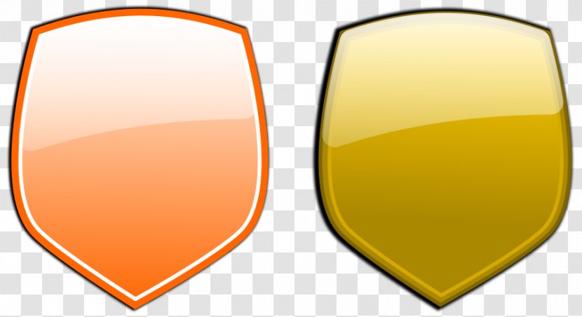 Yellow Font - Shield Cliparts Transparent PNG