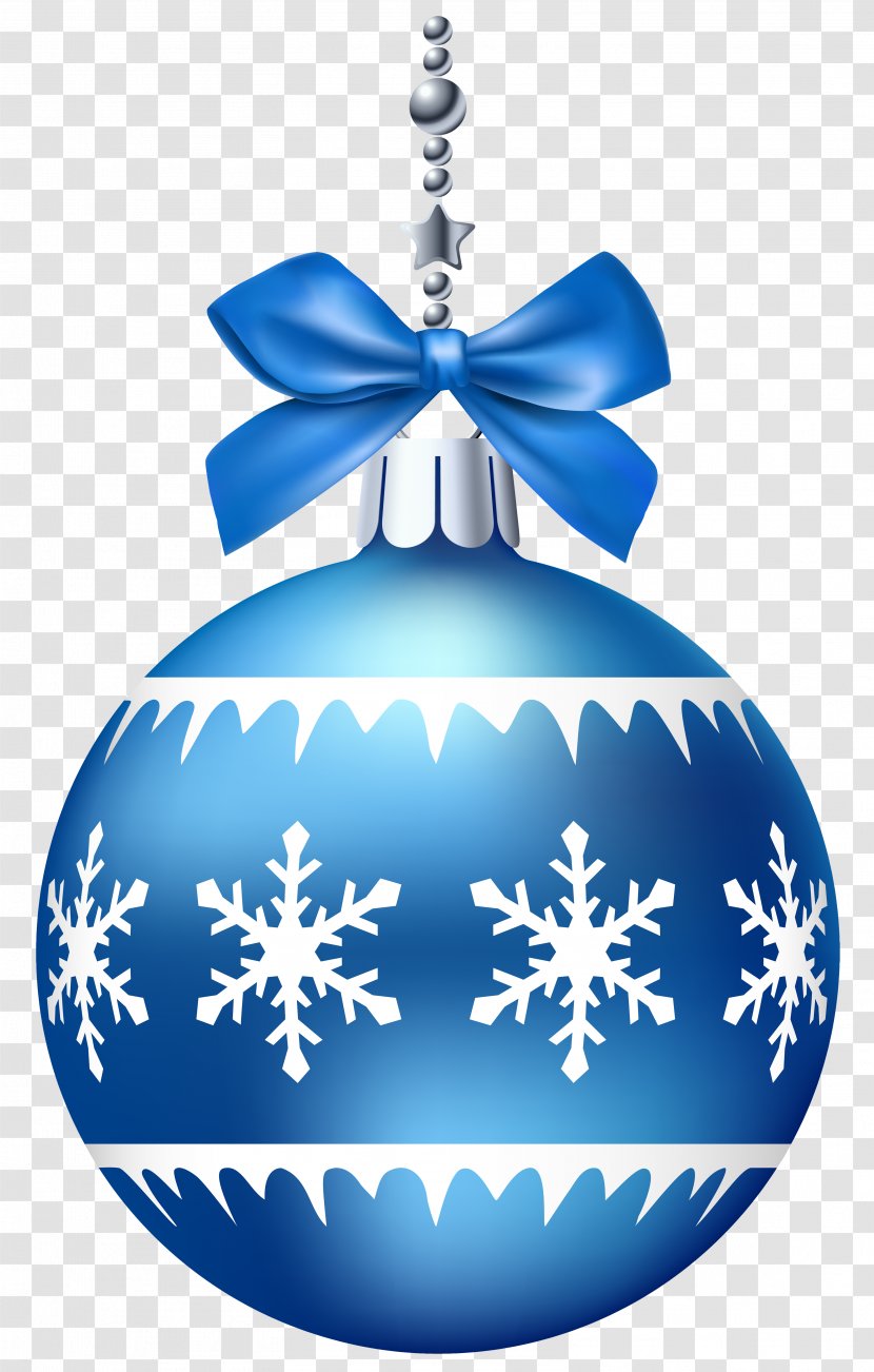 Christmas Ornament Blue Clip Art - And Holiday Season - Balls Transparent PNG