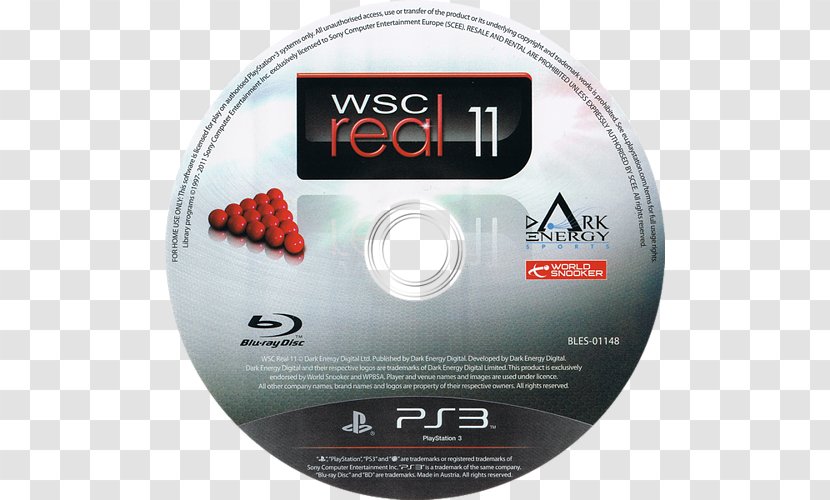 WSC Real 11: World Snooker Championship 08: Xbox 360 PlayStation 3 Dark Energy Digital - Dvd - Hardware Transparent PNG