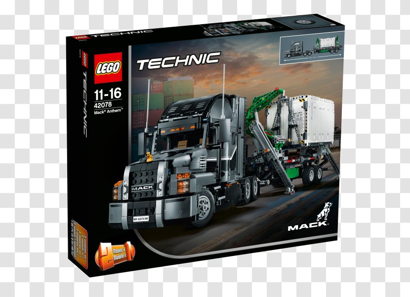 Mack Trucks Lego Technic Semi-trailer Truck Transparent PNG