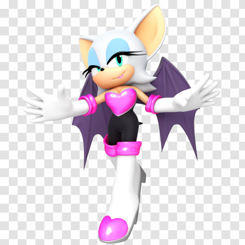 Rouge The Bat Art Character - Work Of Transparent PNG