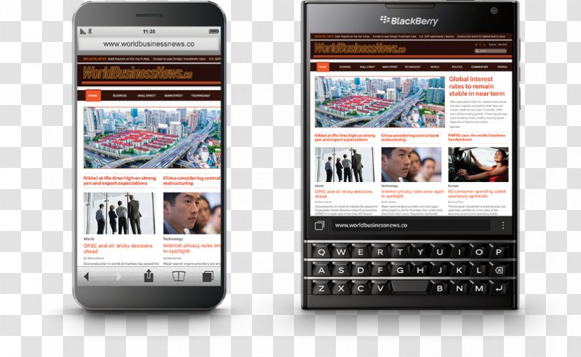 Feature Phone Smartphone BlackBerry Passport Handheld Devices - Electronic Device - United States Transparent PNG