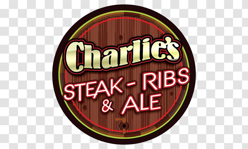 Charlie's Steak Ribs & Ale Chophouse Restaurant Barbecue Rock Lane Resort And Marina - Signage Transparent PNG