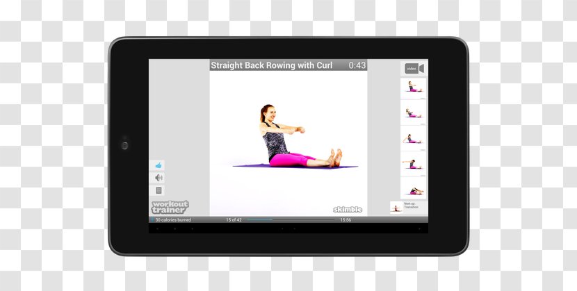Display Device Product Design Multimedia Electronics - Fitness Movement Transparent PNG