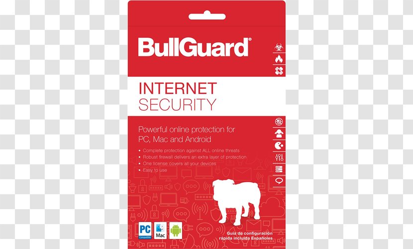 BullGuard Computer Software Antivirus User Internet Security - Red Transparent PNG