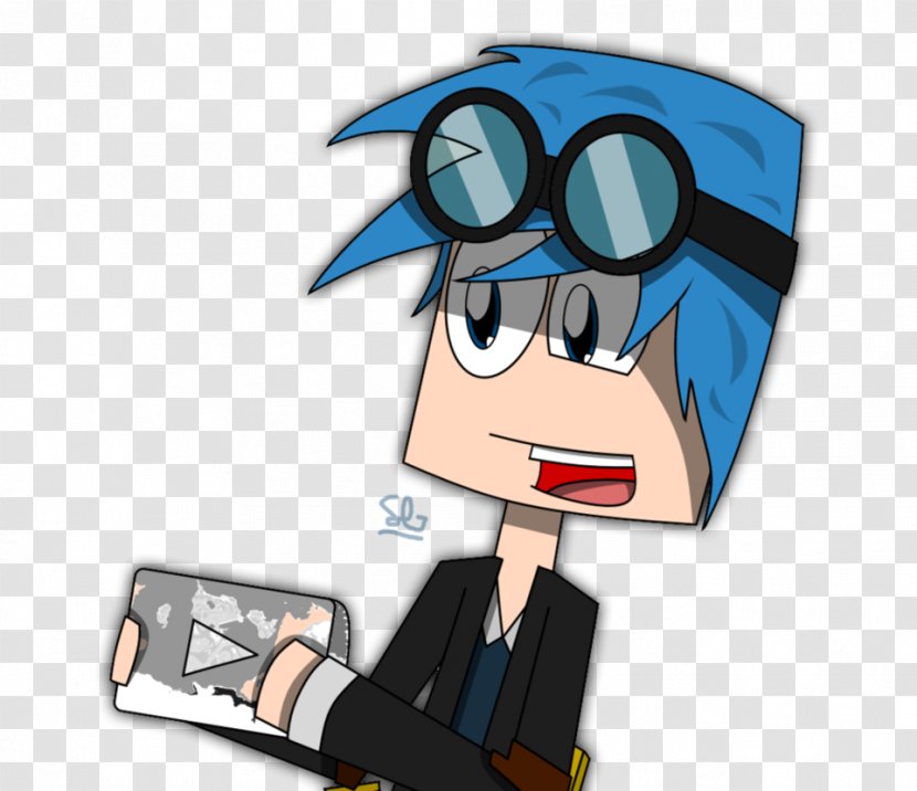 DanTDM: Trayaurus And The Enchanted Crystal Minecraft YouTube Play Button Fan Art Clip - Fictional Character Transparent PNG
