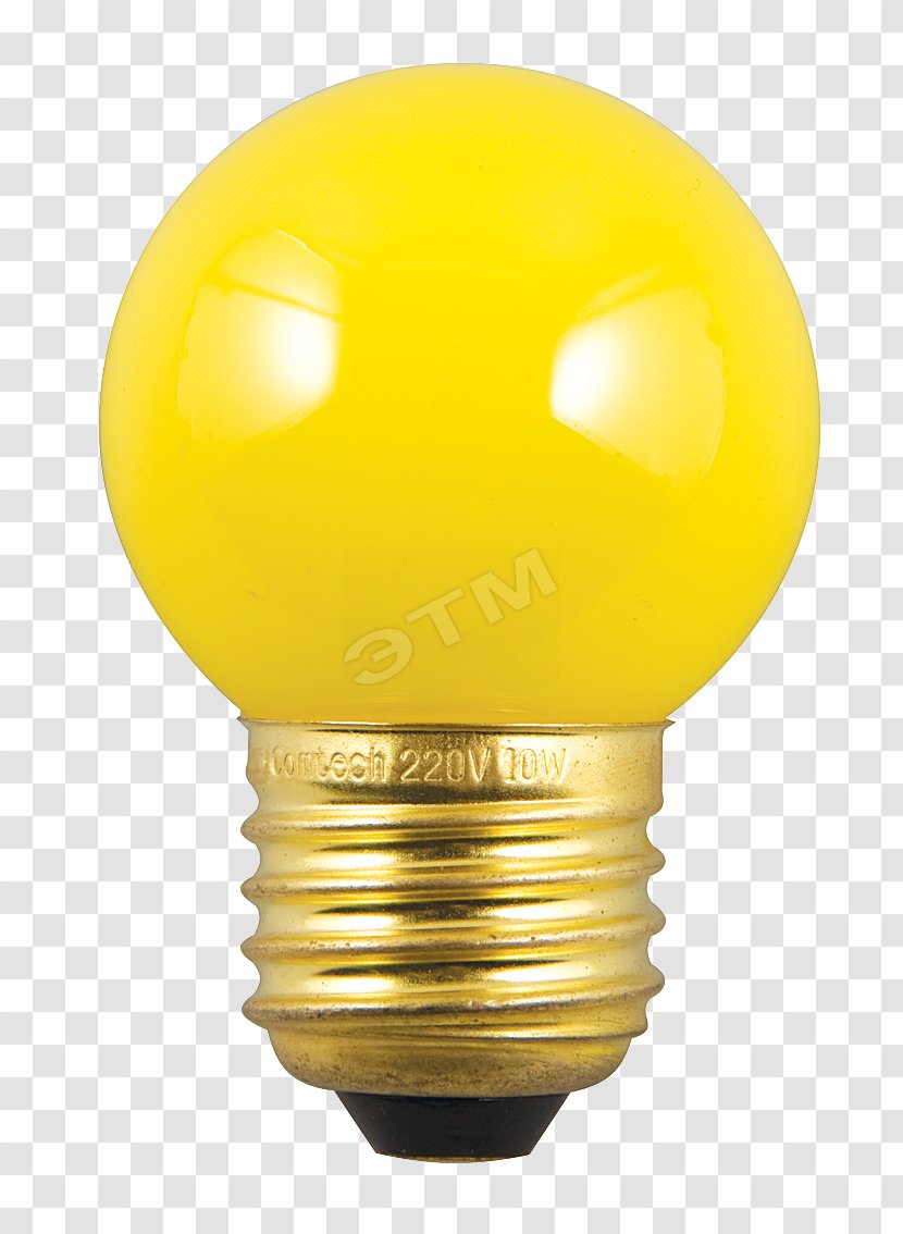 Incandescent Light Bulb Lamp Yellow Edison Screw - Rice Cookers Transparent PNG