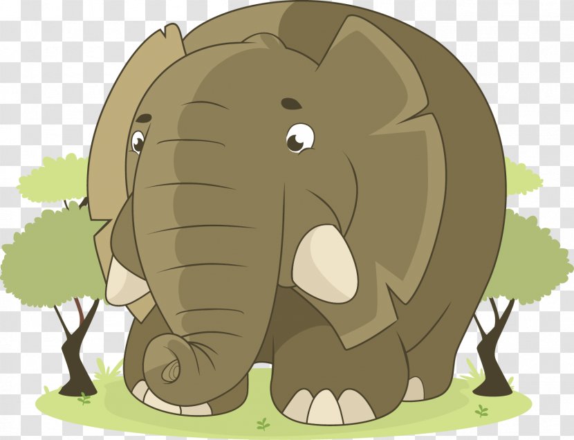 Elephant Pixabay Clip Art - Elephants And Mammoths - Vector Transparent PNG