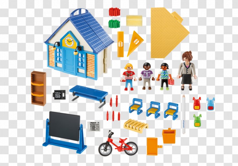Playmobil 6872 Police Command Center With Prison Take Along School House Toy Product - Playset Transparent PNG
