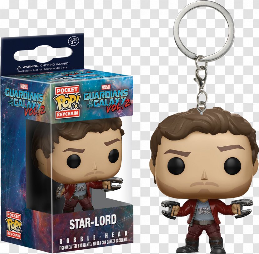 Star-Lord Rocket Raccoon Groot Funko Key Chains Transparent PNG