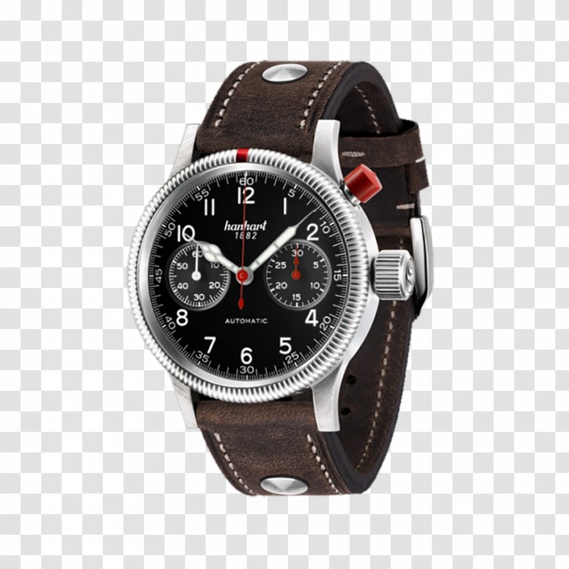 Hanhart Chronograph Watch Pioneer Corporation Fliegeruhr - Beautifully Single Page Transparent PNG