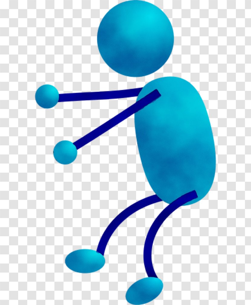 Watercolor Balloon - Blue - Turquoise Transparent PNG