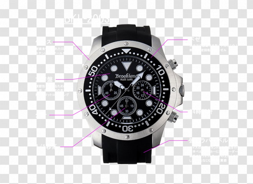 Diving Watch Clock Waterproofing Chronograph Transparent PNG