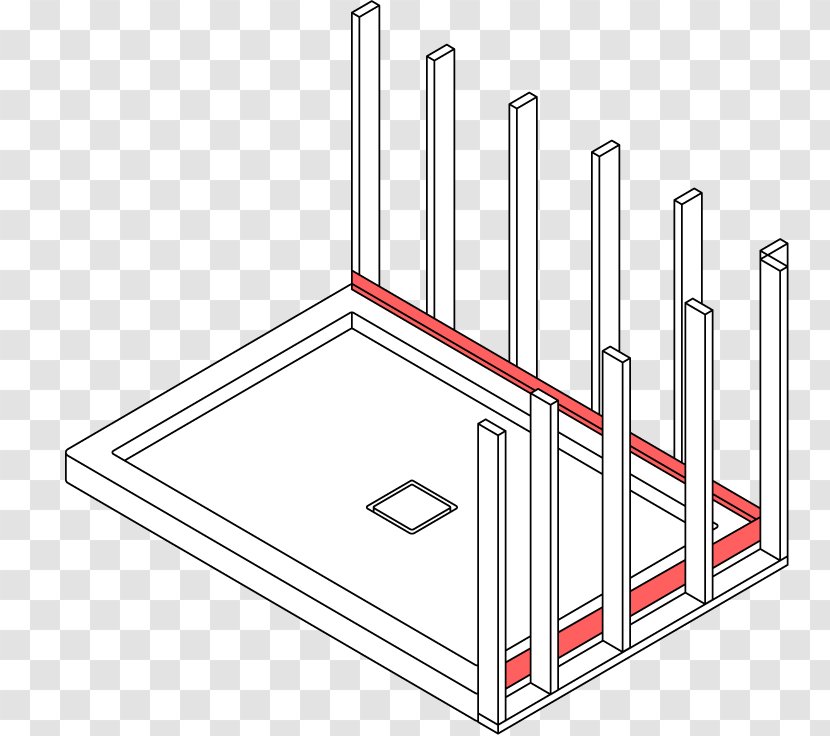 Line Product Design Angle Point Diagram - Watercolor - Shower Pan Sizes Transparent PNG