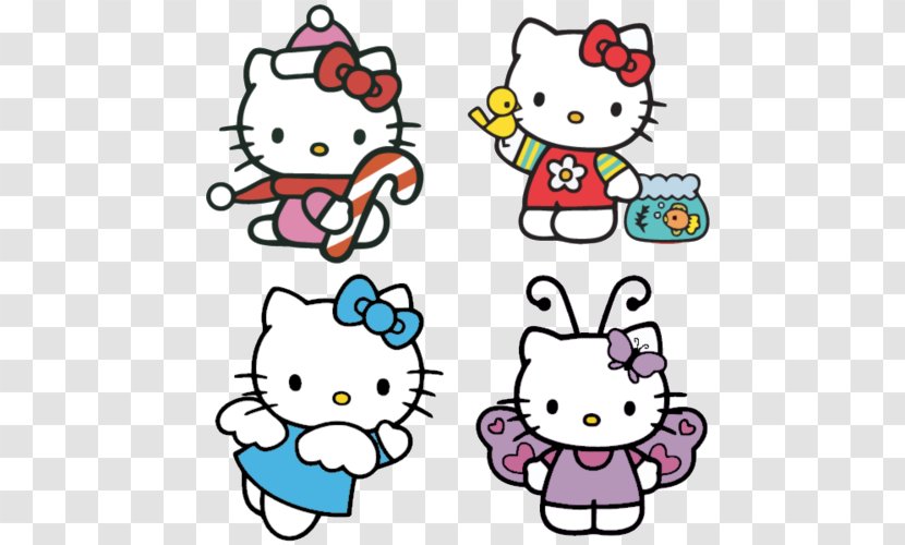 Hello Kitty Decorative Borders - Art - FLOWER Transparent PNG