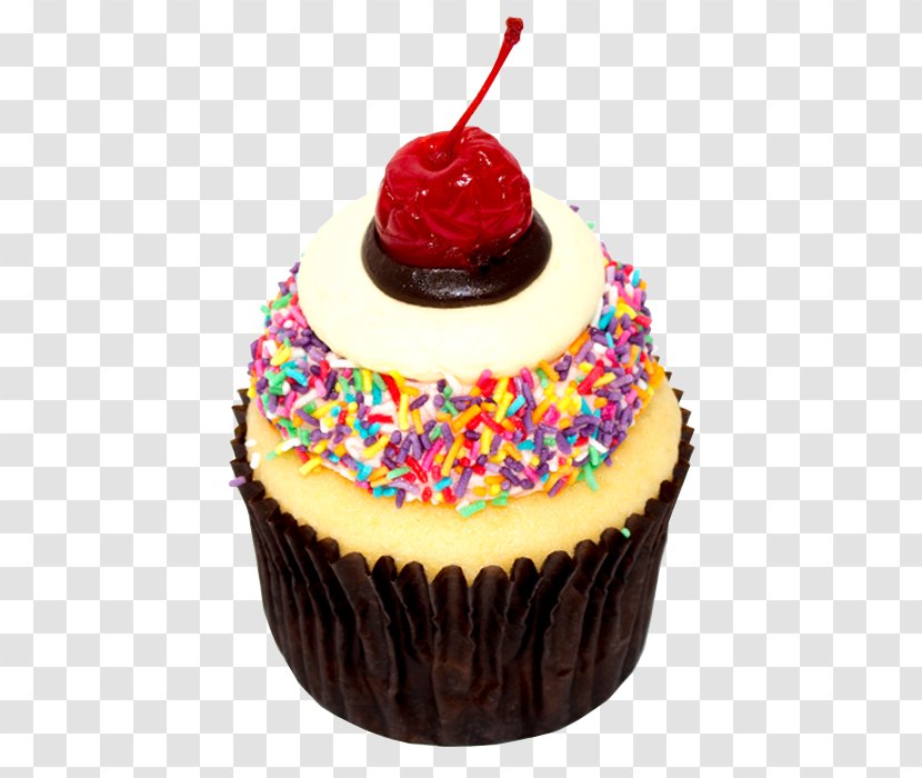 Cupcake Sundae Muffin Buttercream - Confectionery - Chocolate Transparent PNG