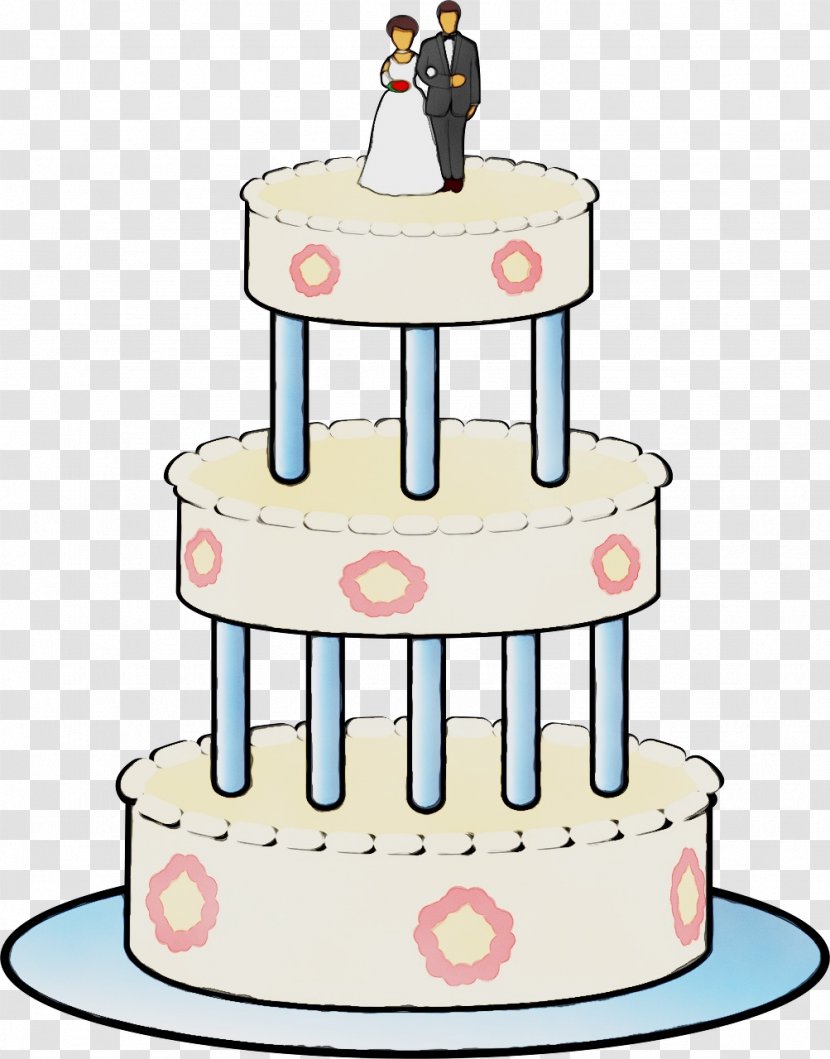 Birthday Cake - Watercolor - Buttercream Fondant Transparent PNG