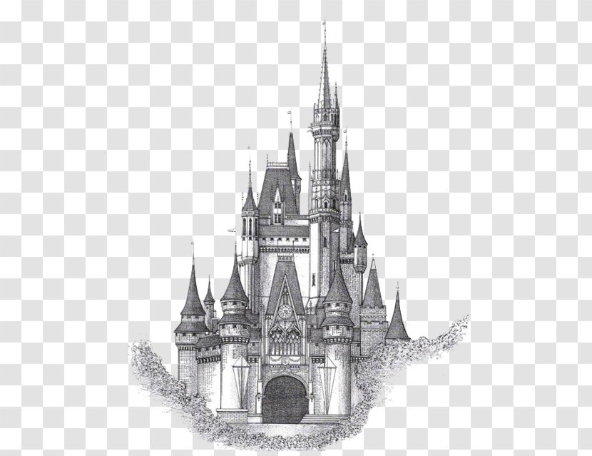 Neuschwanstein Castle Cinderella Drawing Sketch - Medieval Architecture - Princess Transparent PNG