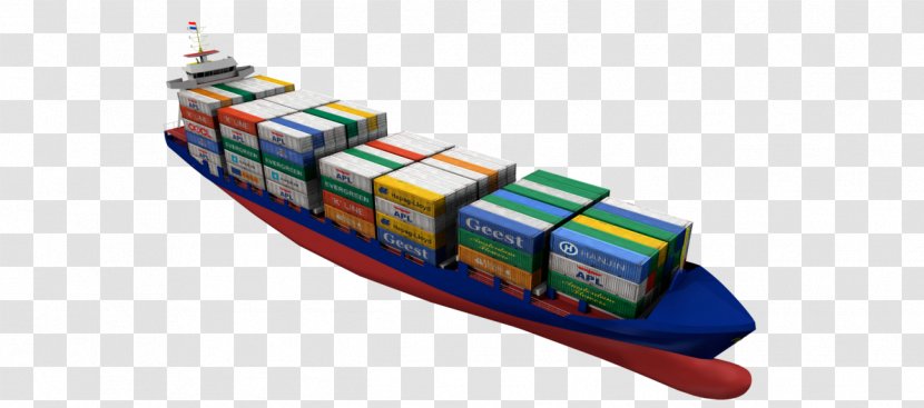 Damen Container Feeder 800 Cargo Ship Freight Transport - Watercraft - Deck Transparent PNG