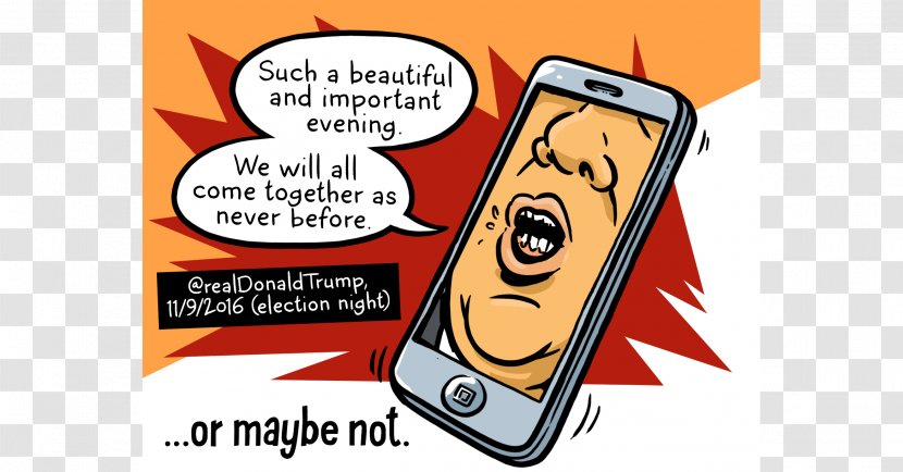 Comics Line Character Animated Cartoon - Fiction - Trump Transparent PNG