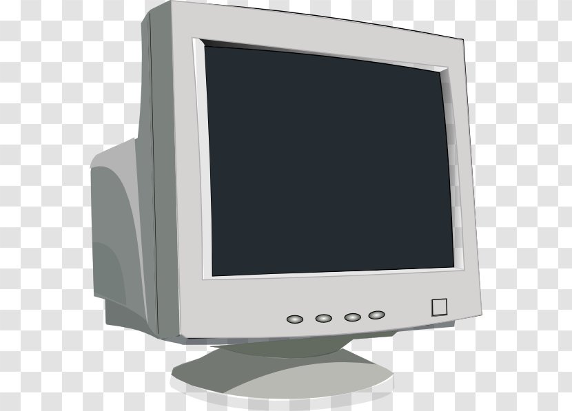 Computer Monitors Cathode Ray Tube Clip Art - Television - Vintage Transparent PNG