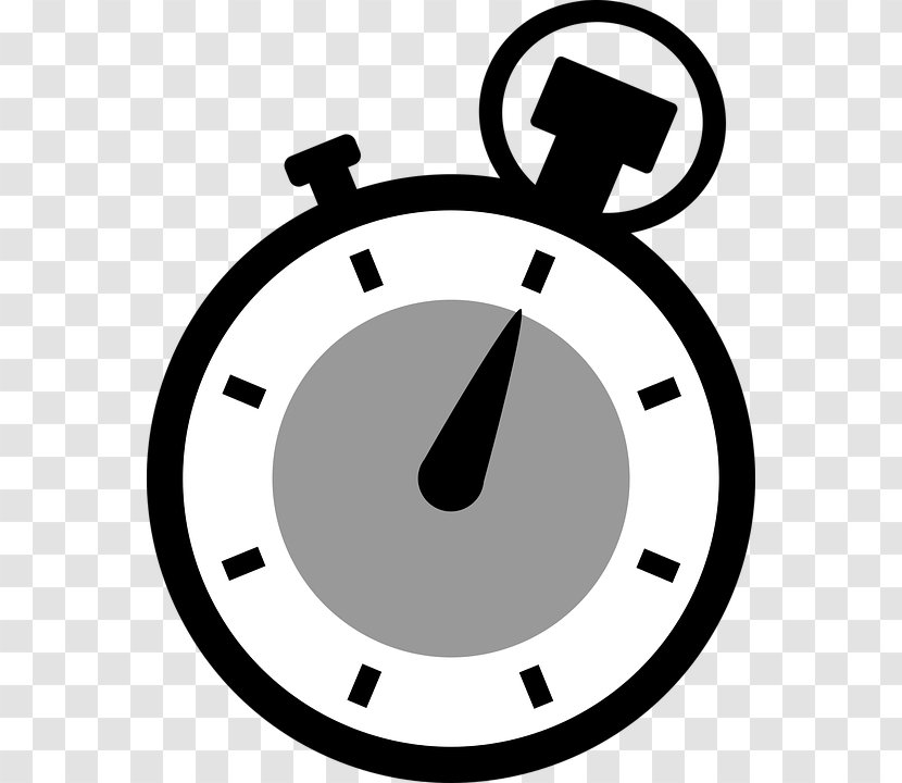 Alarm Clocks Digital Clock Clip Art - Black And White Transparent PNG
