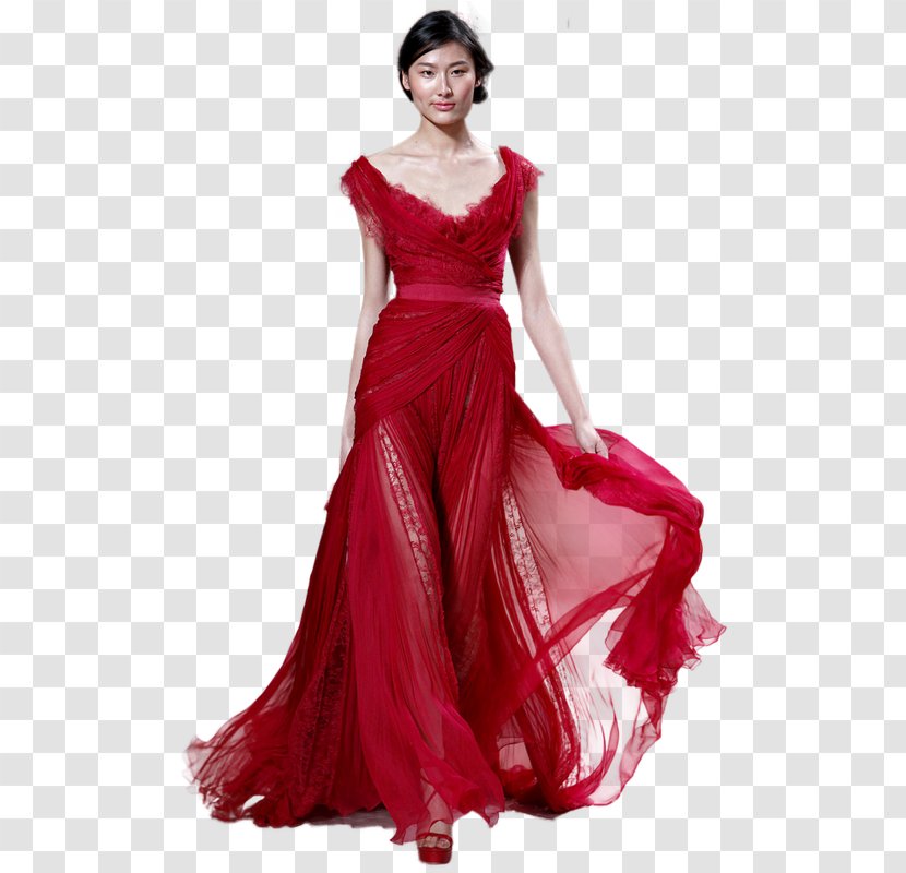 Haute Couture Dress Evening Gown Fashion - Flower - Formal Wear Women Transparent PNG