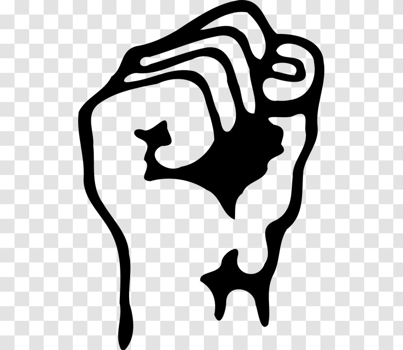 American Revolution Fist Clip Art - Symbol - Black And White Transparent PNG