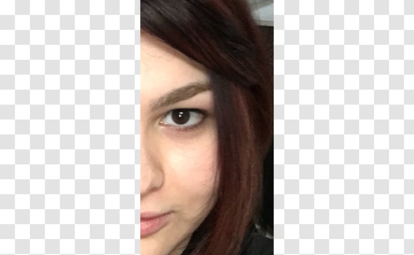 Hair Coloring Brown Eyebrow Eyelash - Chin Transparent PNG