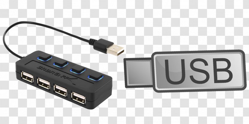USB Hub Computer Port Ethernet Sabrent - Hardware - Usb Transparent PNG