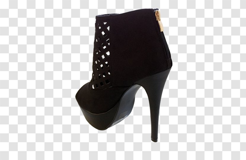 High-heeled Shoe Boot Suede - High Heeled Footwear Transparent PNG