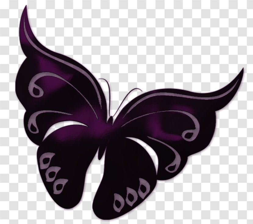 Butterfly Clip Art - Purple - Satin Transparent Background Transparent PNG