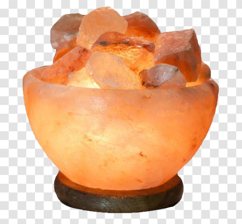 Himalayan Salt Bowl Lamp Light - Incandescent Bulb - Cuisine Food Transparent PNG