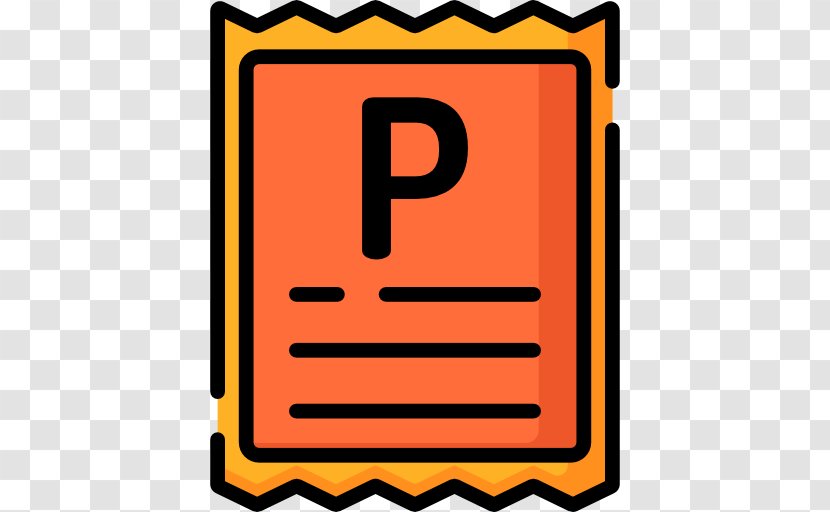 Parking Ticket - Area - Text Transparent PNG