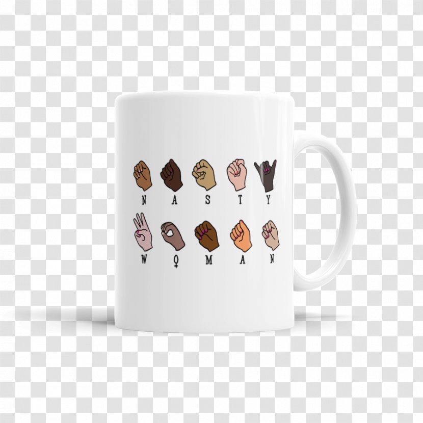 Coffee Cup Product Design Porcelain Mug - Nasty Woman Transparent PNG