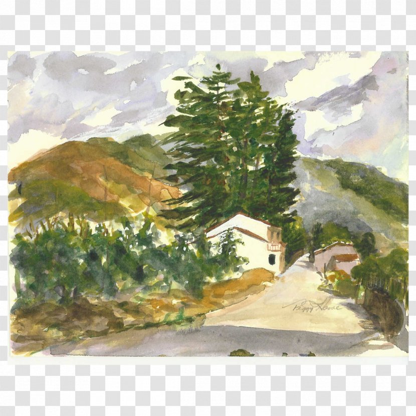 Watercolor Painting Landscape Land Lot - Paint Transparent PNG