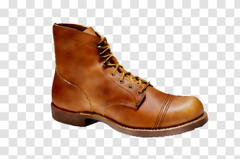 Leather Shoe Boot Walking - Beige - Footwear Transparent PNG
