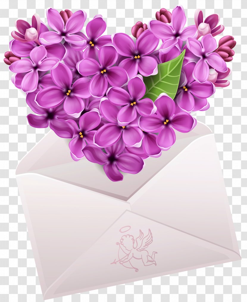 Heart Emoticon Smiley Emoji Clip Art - Dawn - Valentine Letter With Flower Clipart Transparent PNG