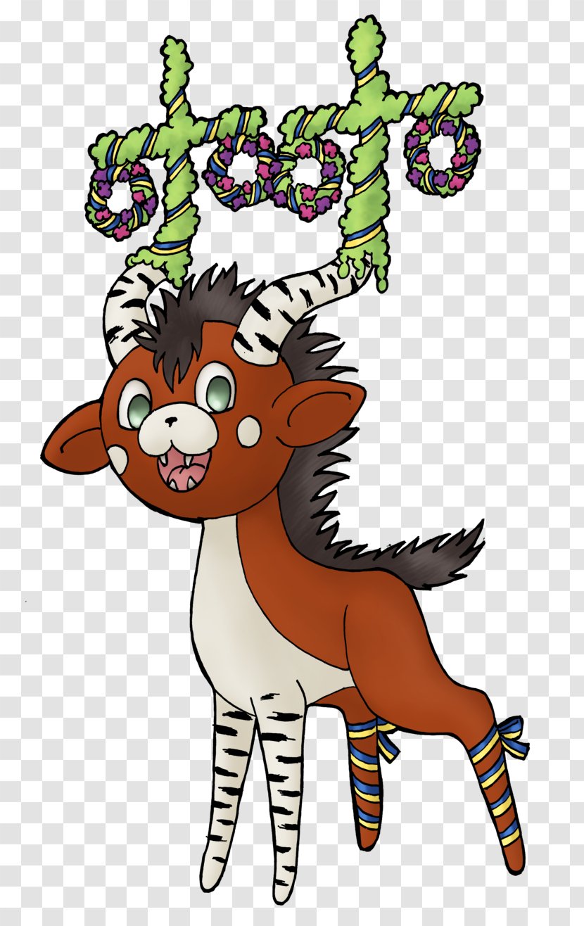 Reindeer Giraffe Mammal Illustration - Cartoon Transparent PNG