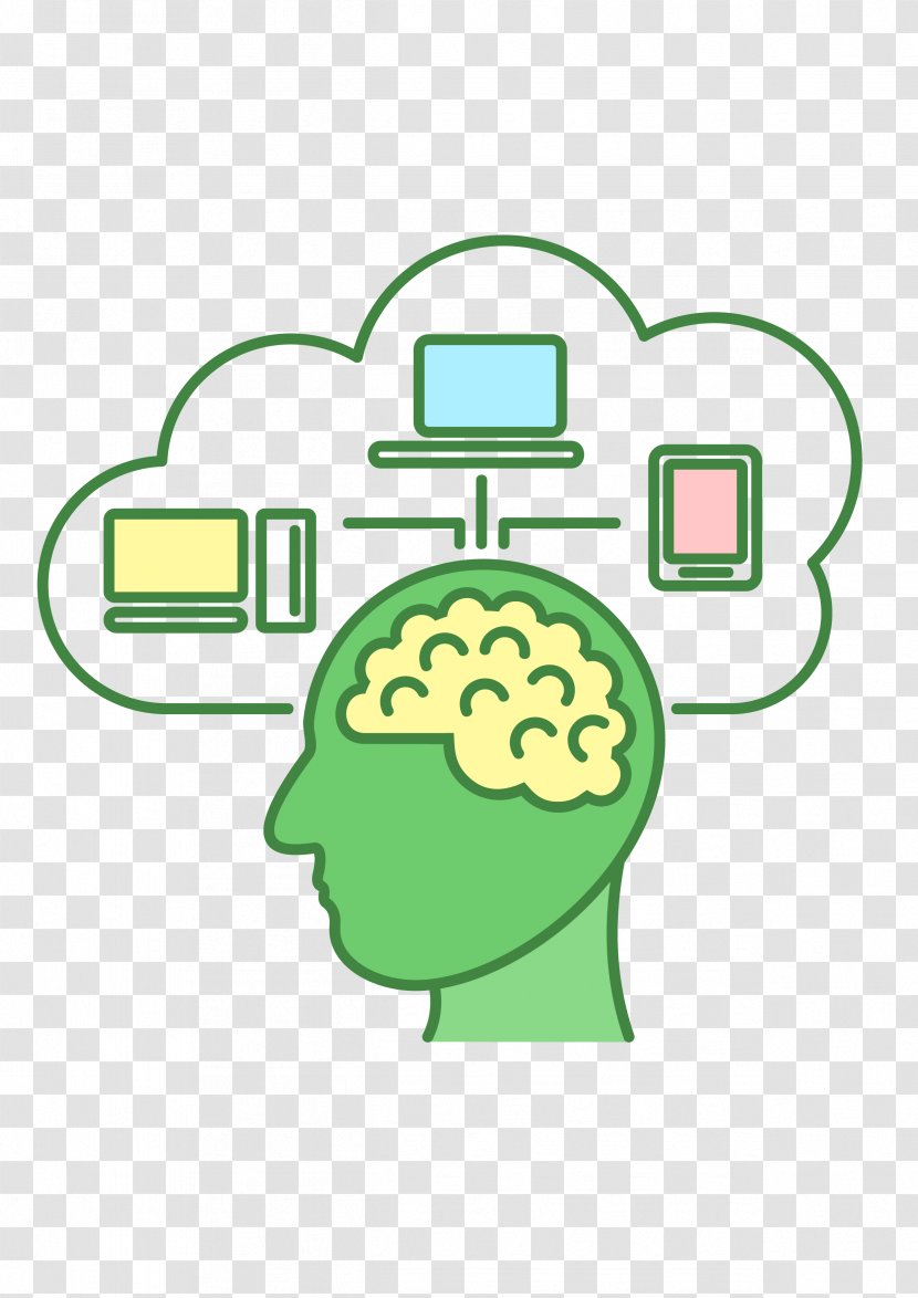 Computer Graphics Clip Art - Technology - Brain Cloud Data Lines Transparent PNG